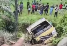 Naas, Pasutri Asal Inhil Tewas di Pelalawan Tertimpa Truk Oleng
